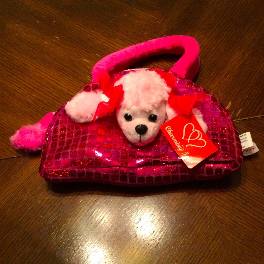 NEW Pink Poodle Purse